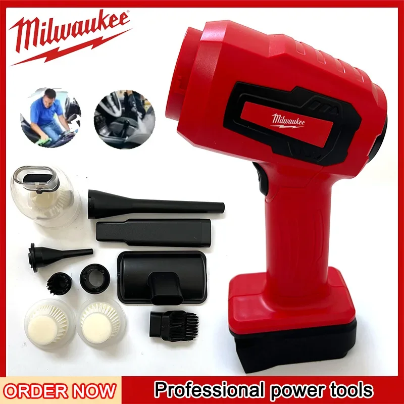 Milwaukee Portable Rechargeable Handheld 120W Car Vacuum Cleaner 18V Li-ion Battery 3 In 1 Electric Vacuum Home & Car