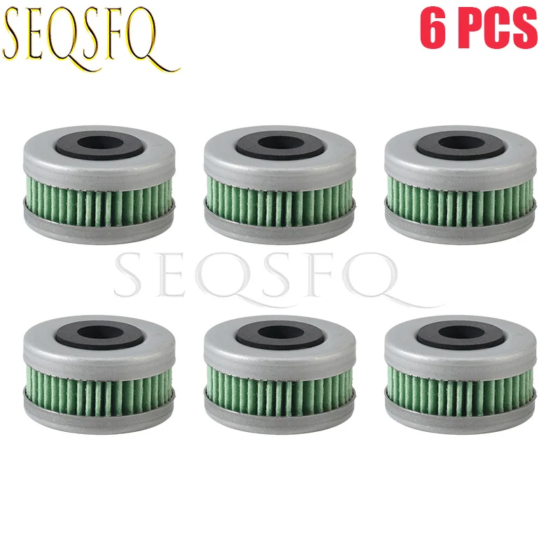 6PCS 16911-ZZ5-003 Fuel Filter Element for Honda Outboard 4-Stroke BF40 BF50 BF60 BFP60 40HP 50HP 60HP Boat Replace Accessories