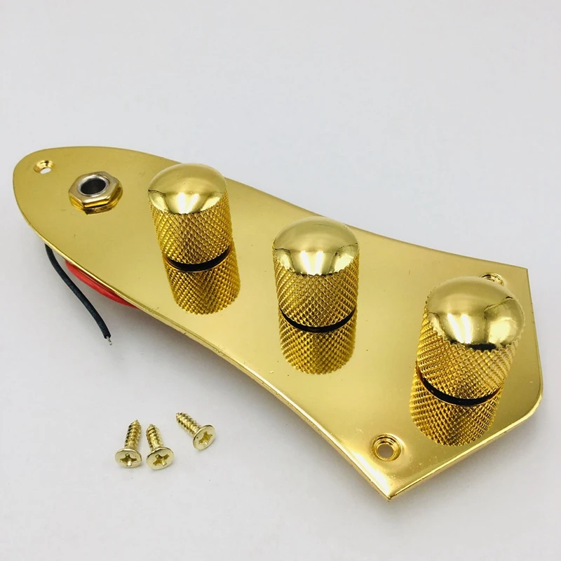 Jazz Bass Control Plate Wired ,For Fender For Jazz Bass Replacement Plated Wired Loaded Control Plate