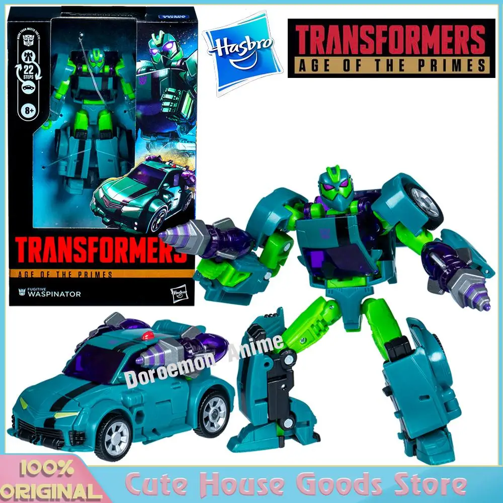

In Stock Original Hasbro Transformers Age of The Primes Deluxe Class Fugitive Waspinator Collectible Gifts Birthday Model Toys