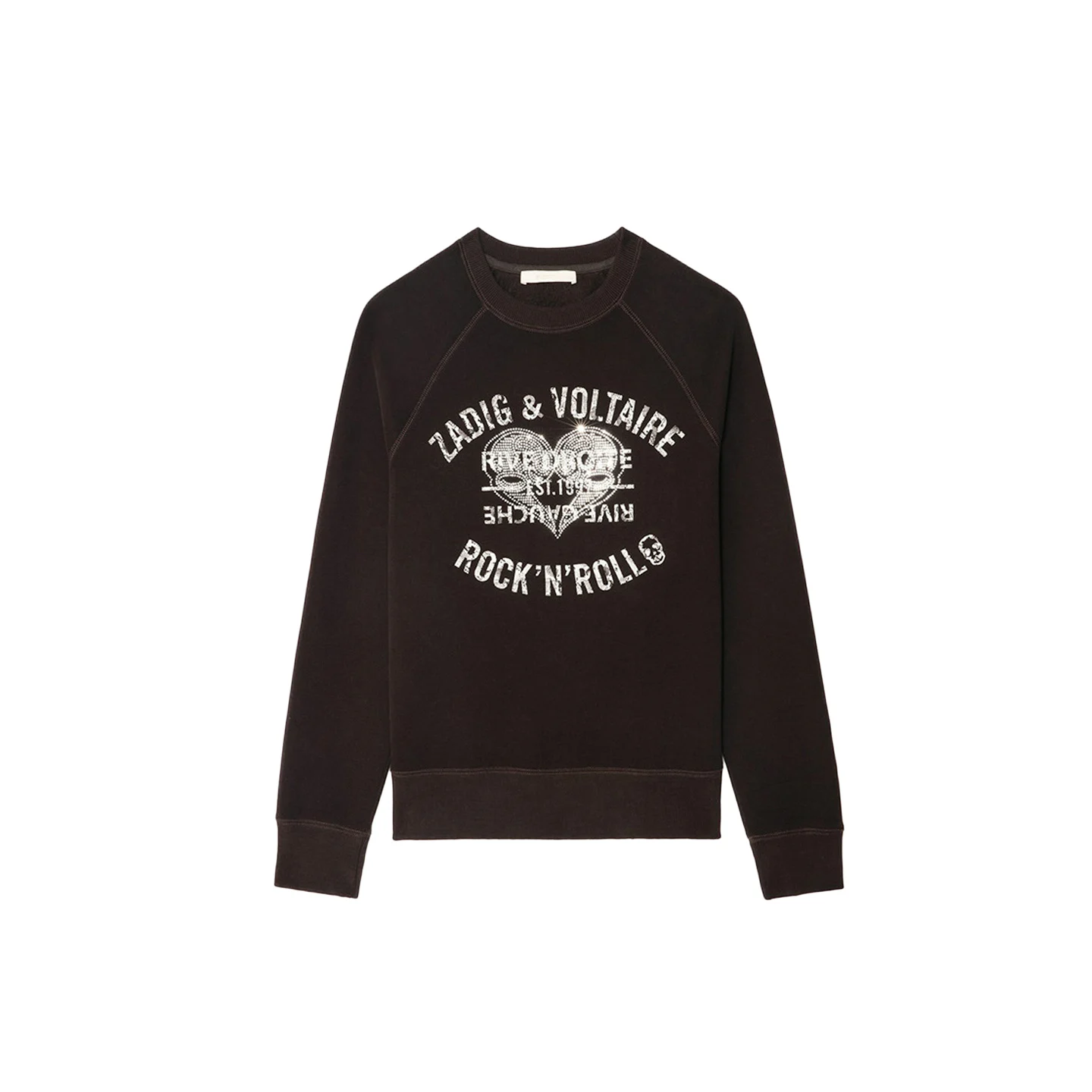 Vroege herfst nieuwe collectie Street Sle rond Ne Sweatshirt Gedrukt Strass Drop oulder Sve Hoodie Casual Katoen Lange...