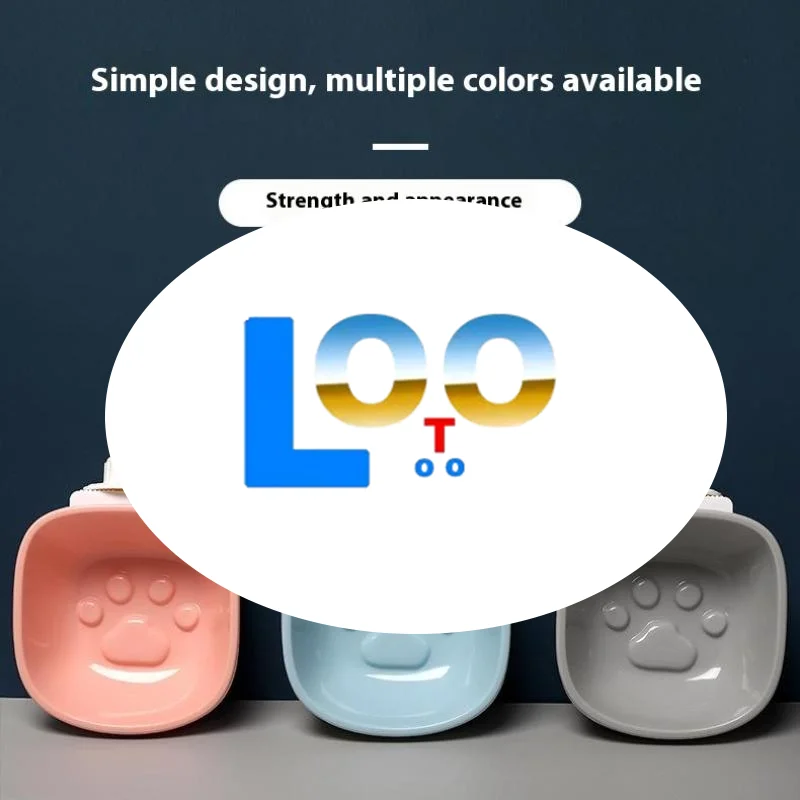 Подвесная клетка для домашних животных, миска для предотвращения удушья, квадратная миска для медленной еды, миска для кормления домашних котят, щенков, принадлежности для кормления домашних животных