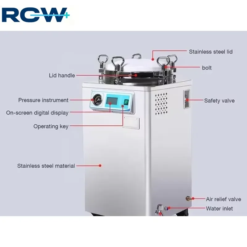 RCW F11VSS-L35LA Vertical Fully Automatic High-pressure Steam Sterilizer Autoclave, Medical Sterilizer