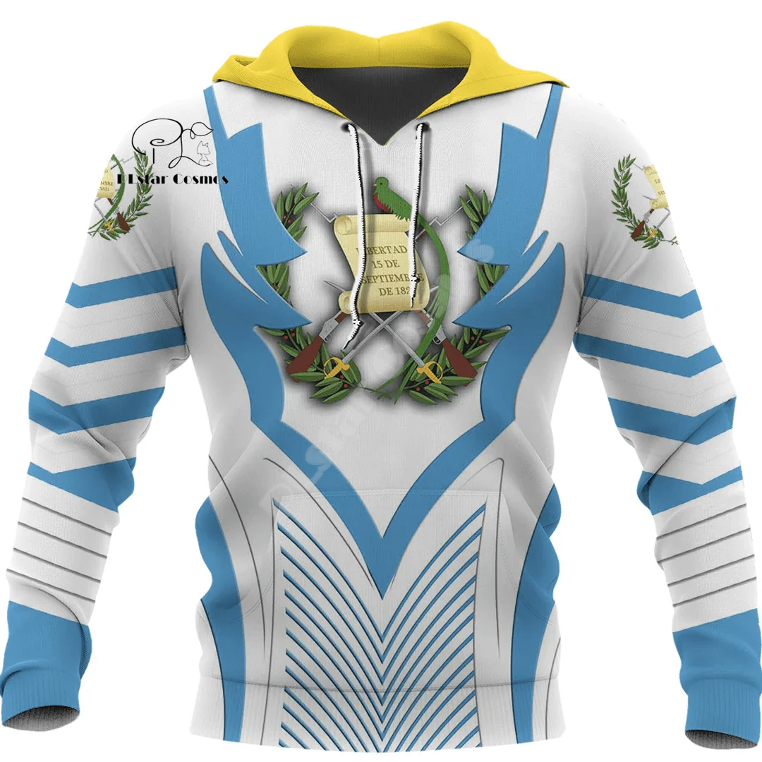 NewFashion Custom Name Country Guatemala Flag Vintage Retro Tattoo 3DPrint Pullover Streetwear Men/Women Casual Jacket Hoodies 4