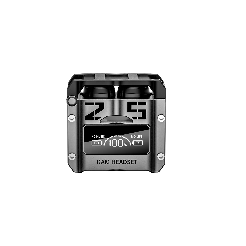 سماعة رأس لاسلكية متوافقة مع بلوتوث M25 TWS ، سماعات أذن رقمية للحد من الضوضاء ، ألعاب بأذنين للهواتف الذكية ، هواتف ذكية