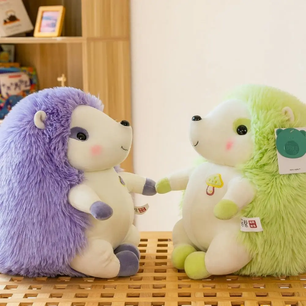 Abraço travesseiro de pelúcia animal ouriço boneca de pelúcia macio vida real ouriço brinquedo de pelúcia bonito kawaii ouriço plushie boneca crianças presente