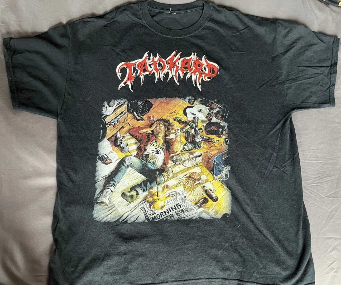 Tankard Morning After Xl Shirt Kreator Sodom Slayer Thrash Metal Celtic Voivod