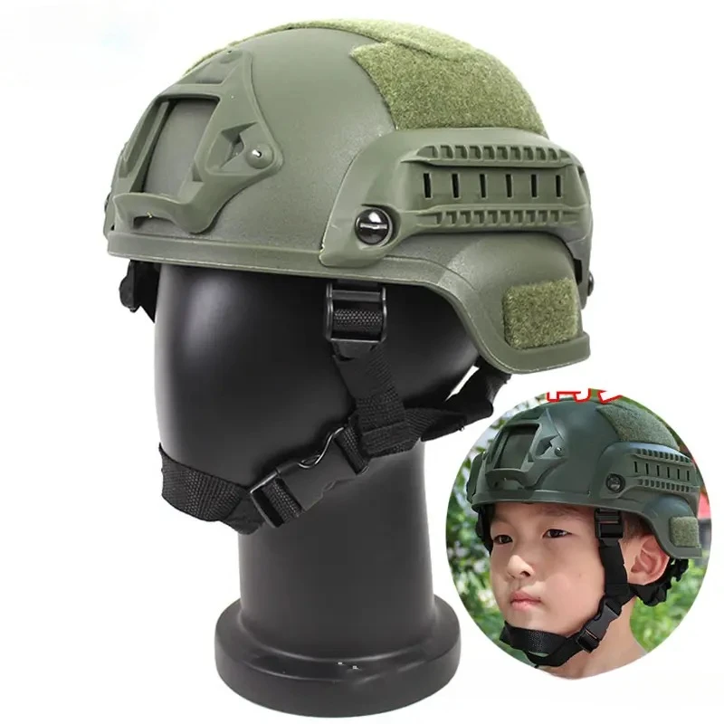 Kids MICH2000 Helmet Children\'s CS War Game Lightweight Protective Helmets Outdoor Sports Combat Safety Tactical Protective Gear