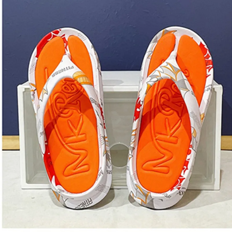 남성용 쪼리 여름 샌들, EVA 소프트 비치 슬라이드, 미끄럼 방지 슬리퍼, 야외 가정용 신발, 신제품