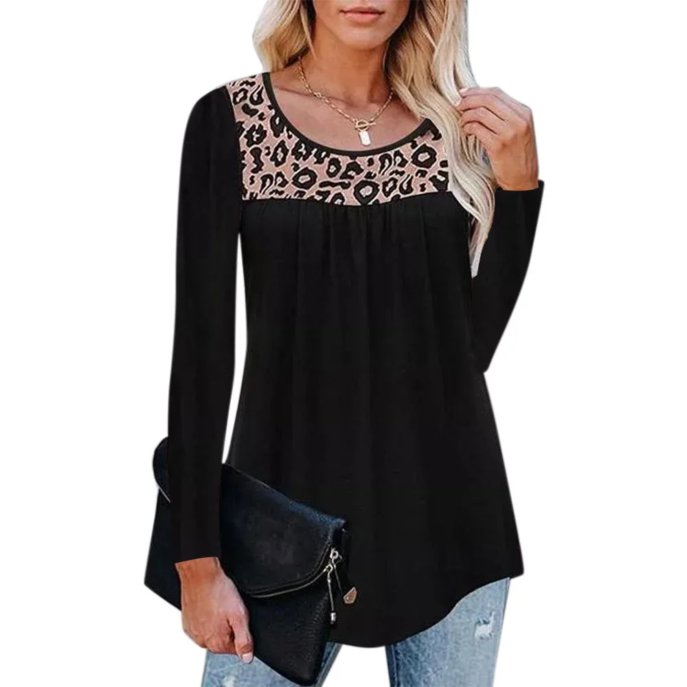 3xl  Tops For Female 2024 New Fashion Ladies Clothing Blusas Womens Full Sleeve Tops Ruffle Loose Tunic Blouse T shirt