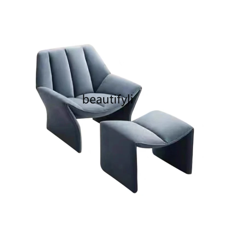 Nordic Light Luxury Designer Leisure Chair Exhibition Hall Simple Model Room Reception Lazy Leisure M-Shaped Recliner