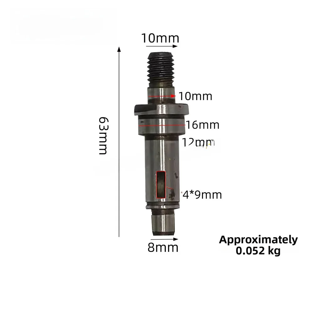 

Bimetal Angle Grinder Spindle Power Tool Accessory Output Shaft 0.052kg Angle Grinder Spindle Bimetal 63mm Length