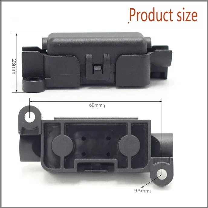 Medium Duty/Strap Style in-Line Fuse Holder Covered and 1-Way Bolt-On Fuse Box