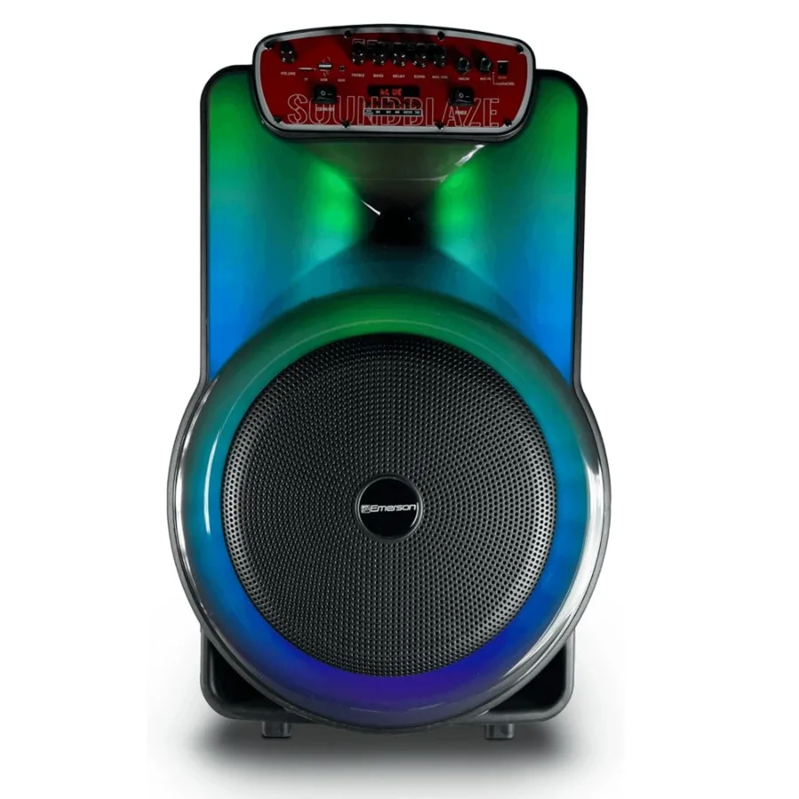 

Emerson Portable Bluetooth 15 Party Speaker with Flame Lighting