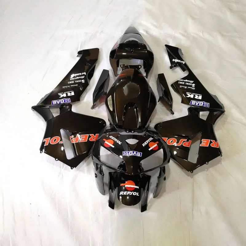 Injection fairings Custom paint  motorcycle fairings kit for F5 2005 2006 CBR 600RR 05 06 CBR600RR black repsol fairing kits