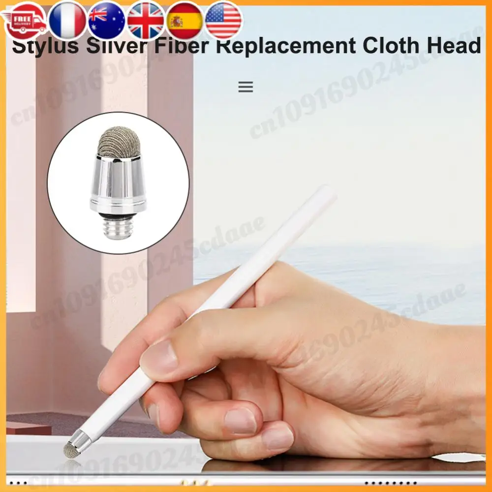 

10Pcs/set Mesh Fiber Tips M5x0.8 Thread Tip Cloth Pen Replaceable Tip for Capacitive Touch Screen Stylus Pens