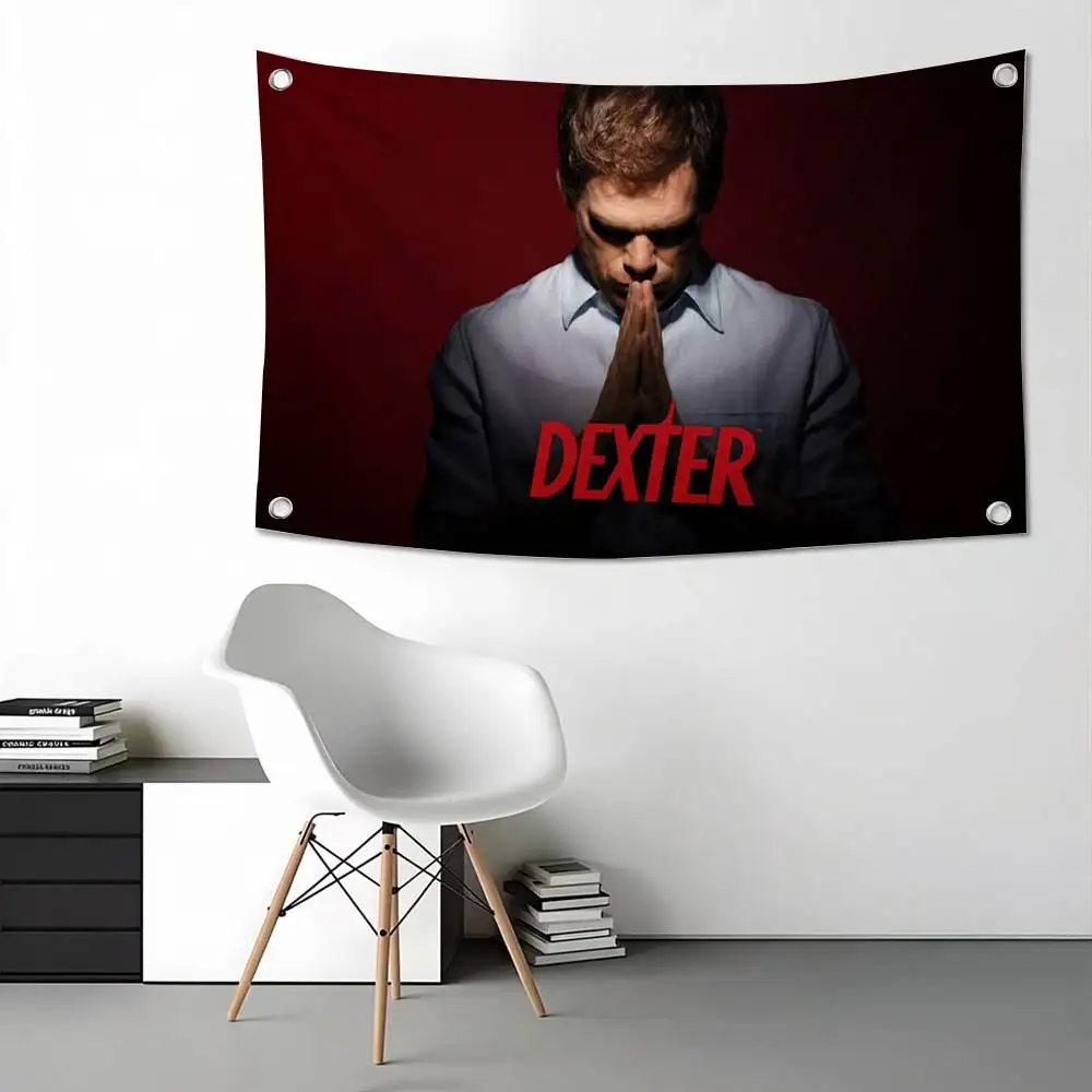 Movie D-Dexter Morgan Flags for Bedrooms Home Decor Items Outdoor Decors Garage Decoration Flaga