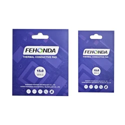 15W/mk 12W/mk 8W/mk Fehonda 0.75 1.25 1.75 2.25 2.75 3.0mm Thermal Silicone Pad Cooling For Gpu Cpu Laptop Thermal Pad