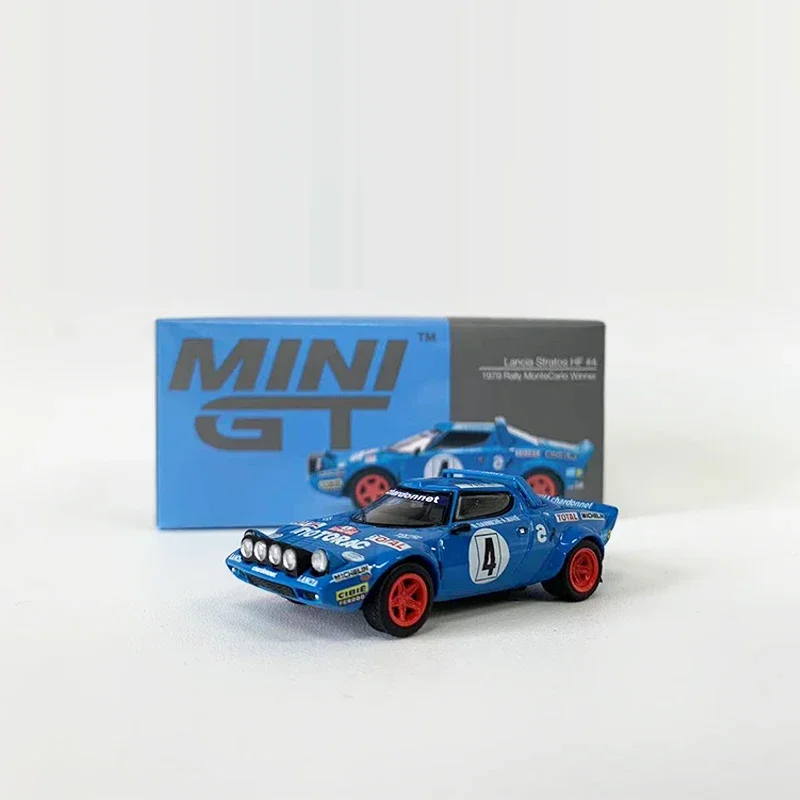 MINIGT 1:64 Model Car HF 1979 Rally Winner #4 Alloy Sport Vehicle #504 LHD Blue