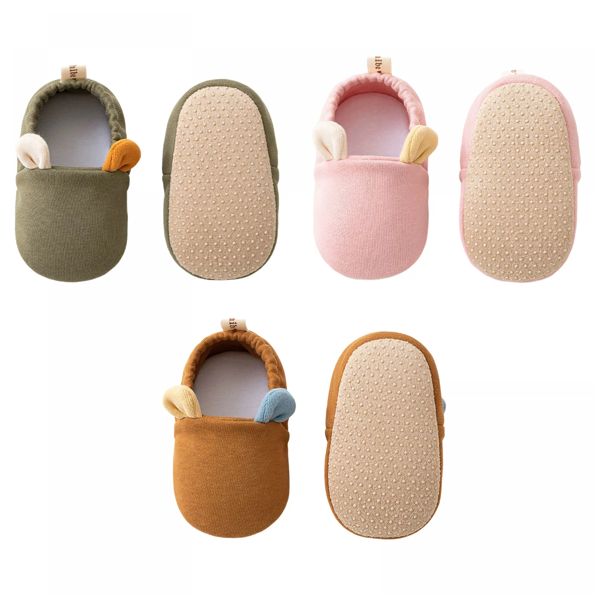 2026 New Toddler Baby Soft Sole Baby Shoes Newborn Cartoon Ears Flats Shoes Crib Shoes Infant First Walking Shoes
