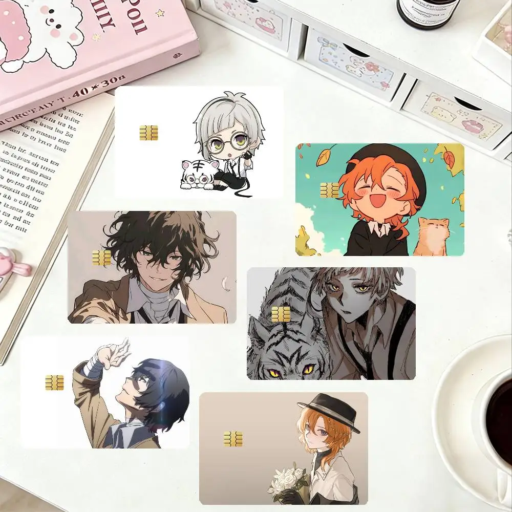 

B-Bungou Stray Dogs-s HD Waterproof Card Skins Protective Stickers for Credit Bank Game Cards