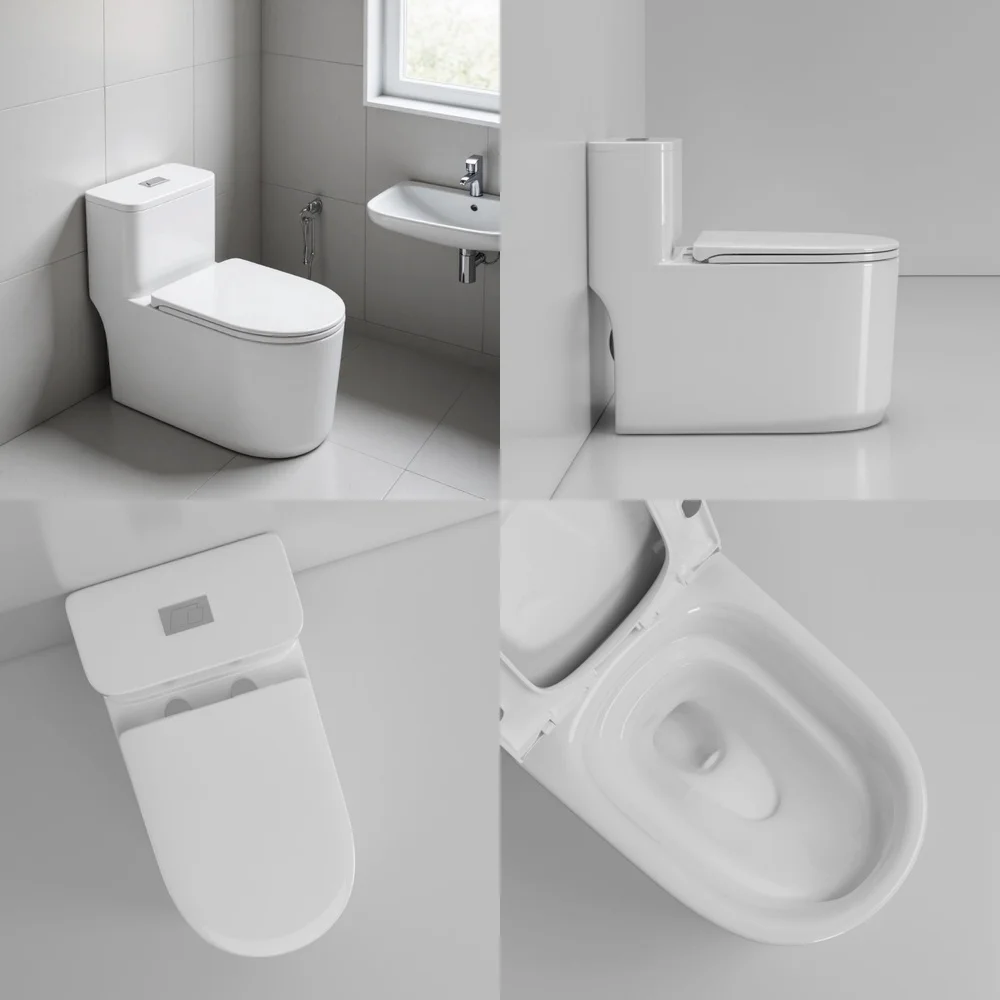 For Chaoshan Bathroom Standard Toilet Bowl For Home Hotel Project Hostel Apartment Bathroom Wholesale Siphonic Flush WC