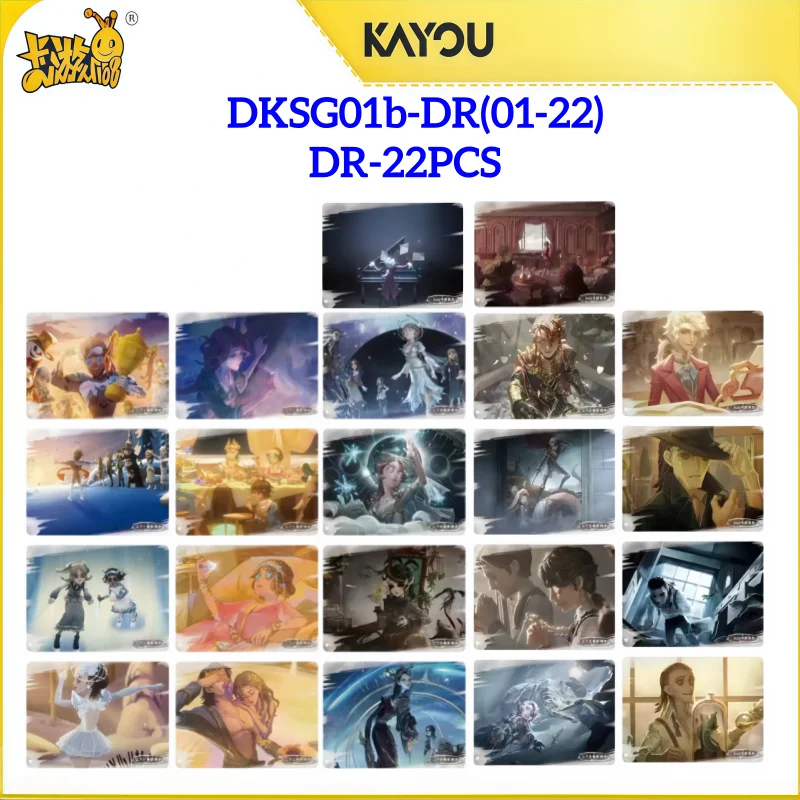 KAYOU Identity V Series 1 CGR DR PR QR QSR SE SP SSR UR Rare Trading Collectible Cards Game Card Gift
