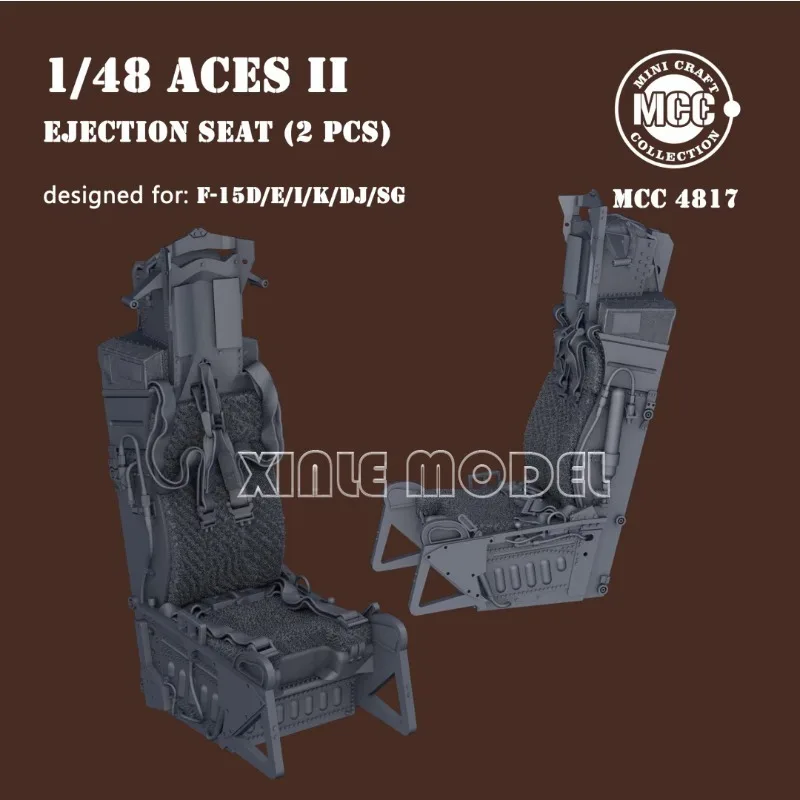 

MCC 3D Resin Printing 4817 ACES II Ejection Seat (2 pcs) Designed for: F-15E/D/I/K/DJ/SK 1/48