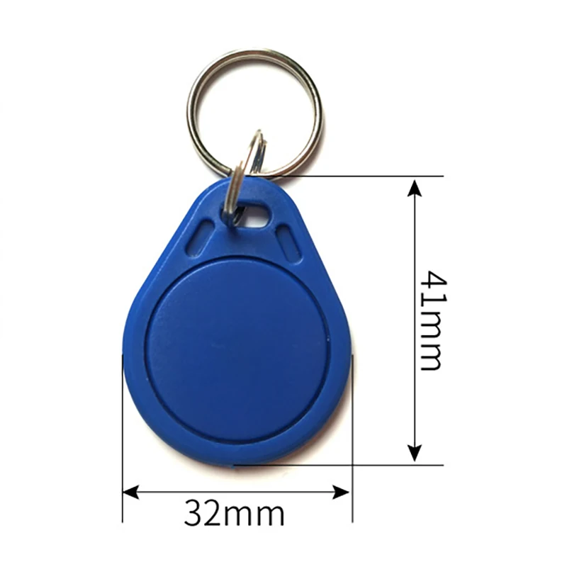 100 pçs/lote UID Mutável 13.56MHz Gravável HF ISO14443A IC Tag Keyfob Chinês Magia Porta Traseira Cartão de Comando