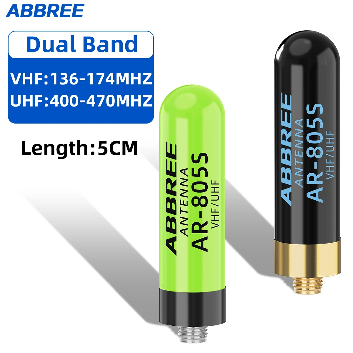 ABBREE AR-805S Mini SMA-Female Walkie Talkie Antenna High Gain Dual Band Antenna For Baofeng UV-5RH UV-21 PRO UV-5R Mini UV-32