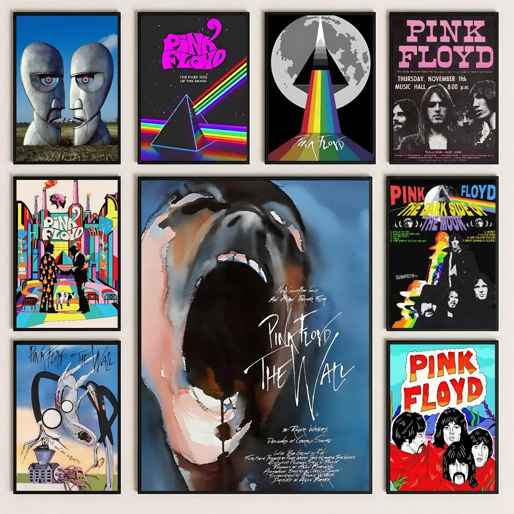 band Pink Floyd Poster Poster HD Printing Cozy and Warm Style for Home Decor for Bedrooms Cafes Gift Giving