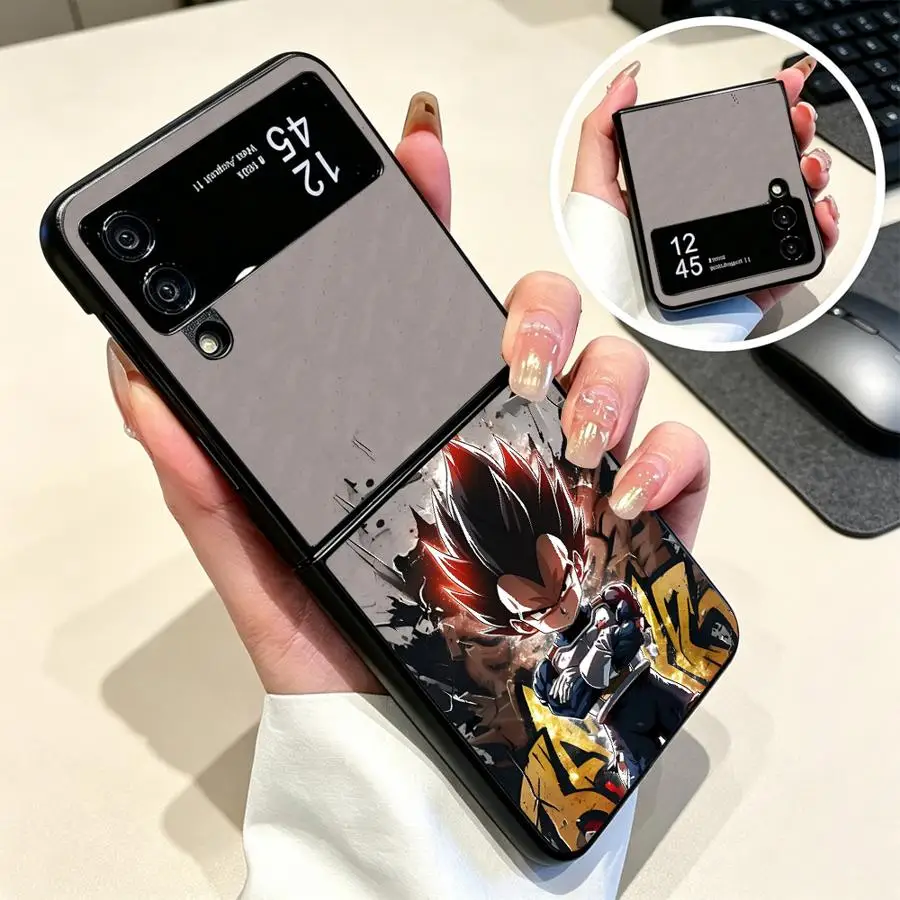 Phone Cover Case for Samsung Galaxy Z Flip 8 ZFlip8 Z Flip5 ZFlip7 FE Z Flip6 Z Flip 7 6 5 4 Z Flip4 Saiyans DBZ Goku