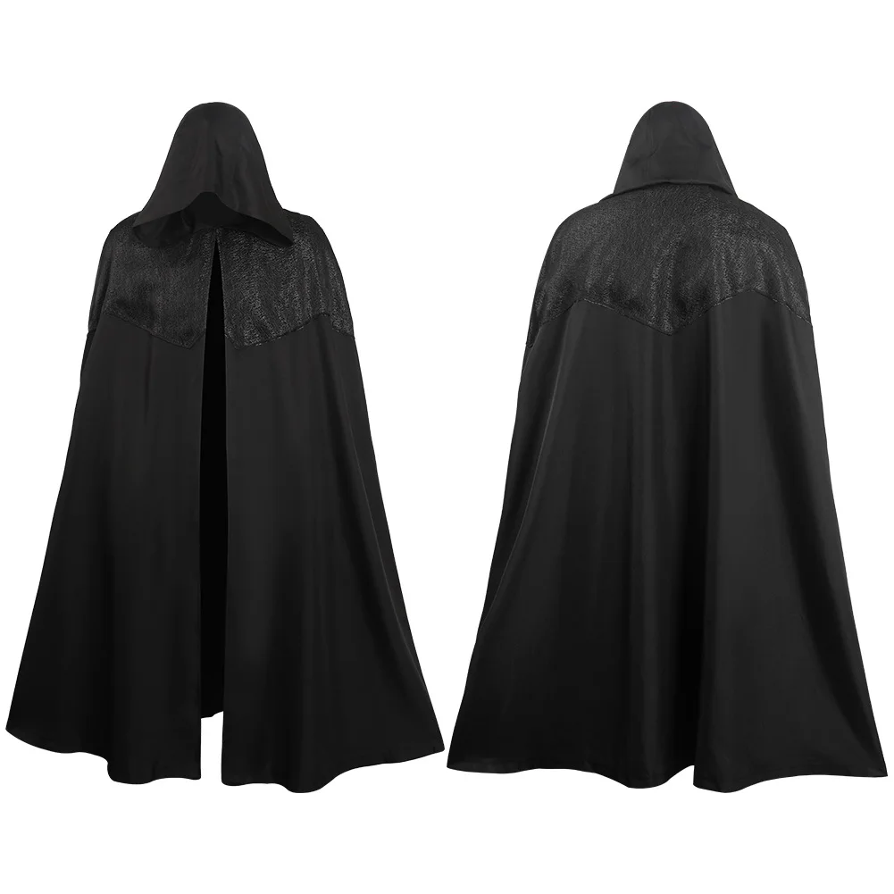 

Gothic Hooded Cloak Coat Halloween Costume Vampire Devil Wizard Cape Viking Robe Gown Party Cosplay Costume Halloween Cape