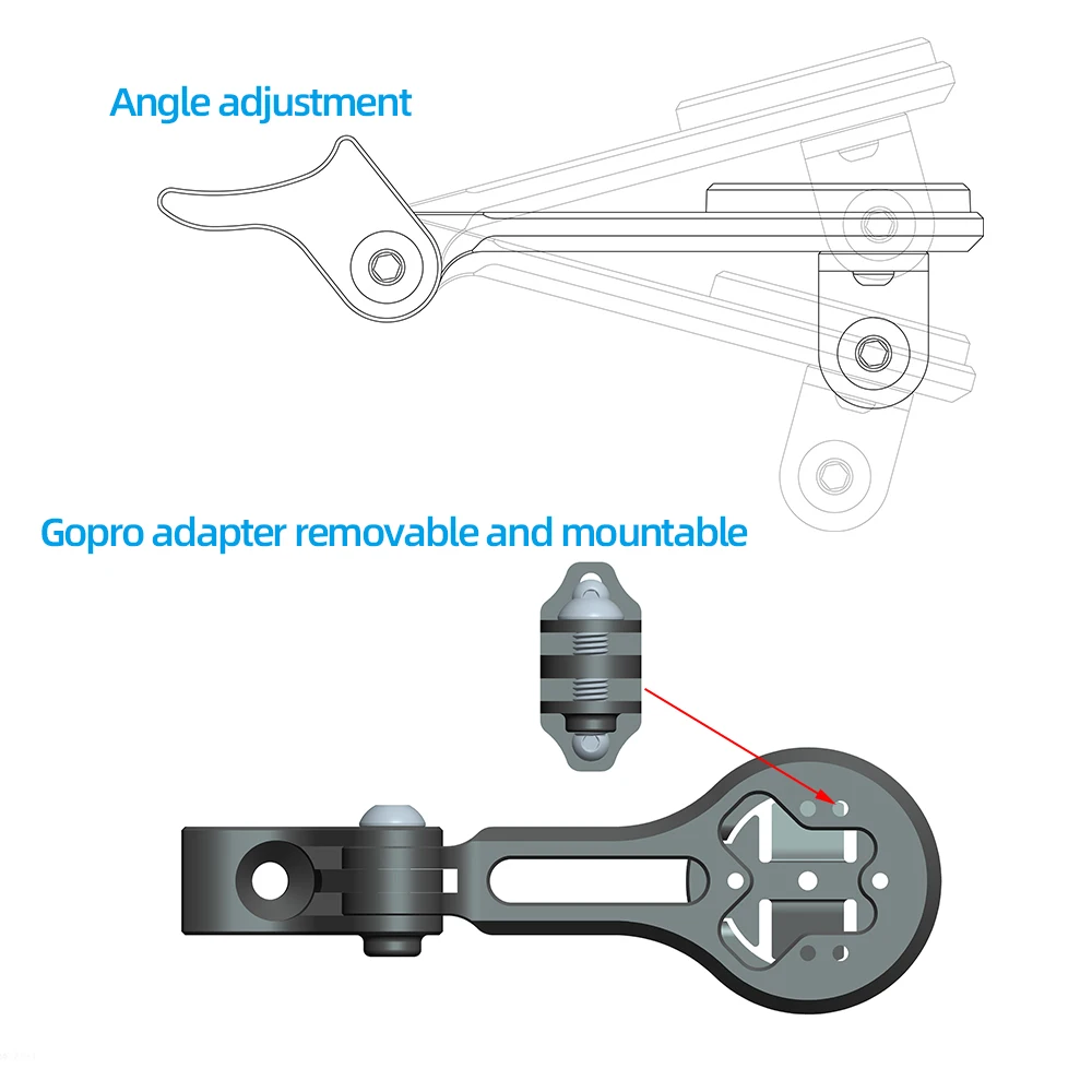 Road Bike Combo Mount Holder Bracket Support for Garmin Wahoo Bryton Campatible with Colnago C68 V4RS CC.01 Integrated Handlebar