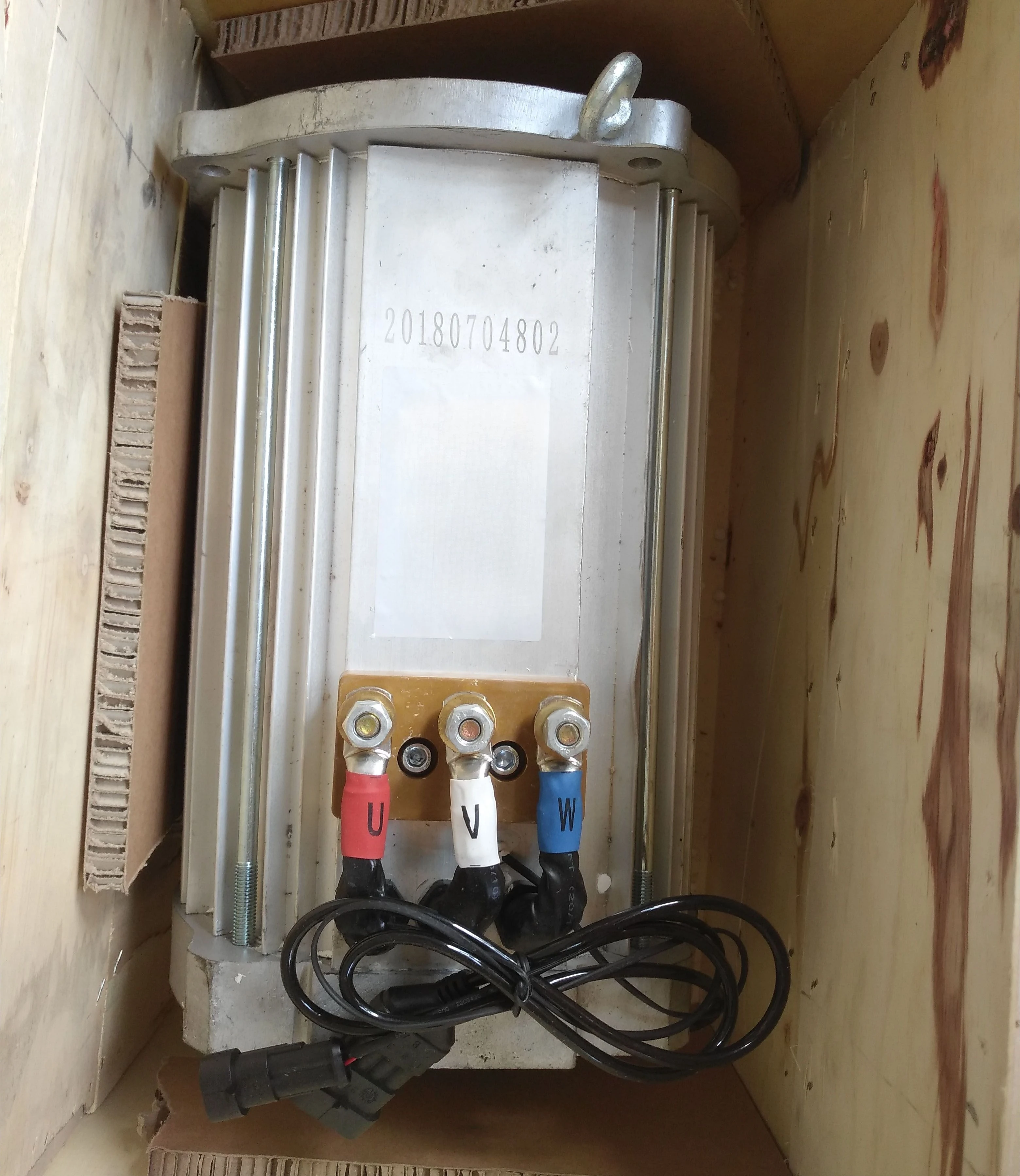 96V 10KW Natural Cooling High Torque 140N.m 6500rpm  Three Phase Ev Motor and Controller for Boat/Bettles