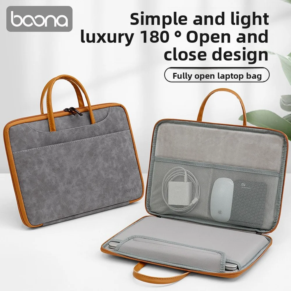 

Модная и минималистичная полностью открытая сумка для ноутбука, подходящая для водонепроницаемых ноутбуков, таких как Apple, Huawei, как мужчины и женщины.