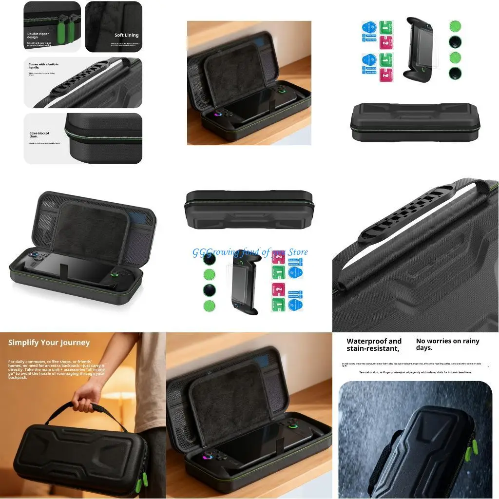 

H9EB Scratchproof Box Shockproof Protector Case with Joystick Cap Screen Film & Wipe