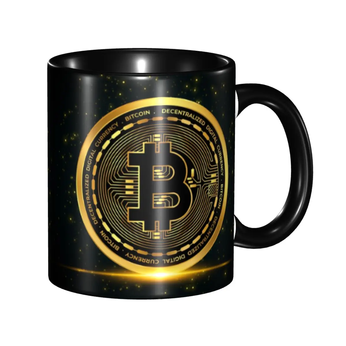 

Personalized Bitcoin Crypto Cryptocurrency Mugs DIY Blockchain Btc Ceramic Milk Tea Coffee Cup