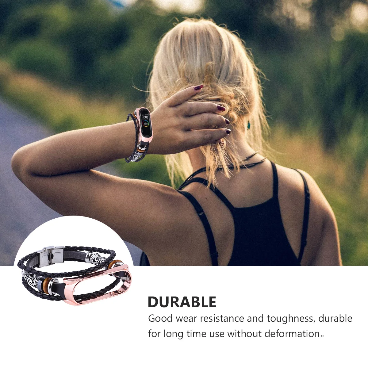 سوار بديل بنمط ريترو متوافق مع سوار معصم 4 عالي الجودة سوار بديل للرياضة #3