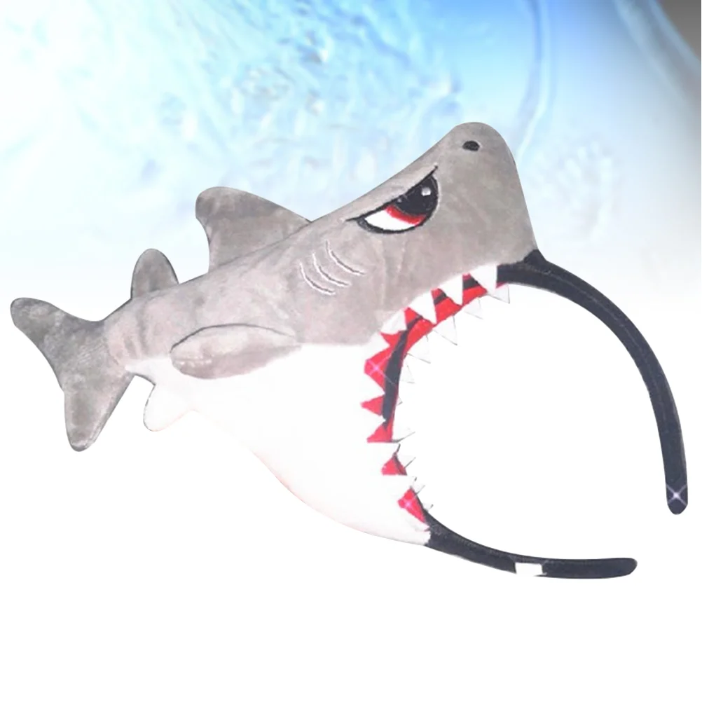 

1PC Funny 3D Shark Hair Band Adorable Headband Cosplay Party Supply shark hair hoop shark hair clasp