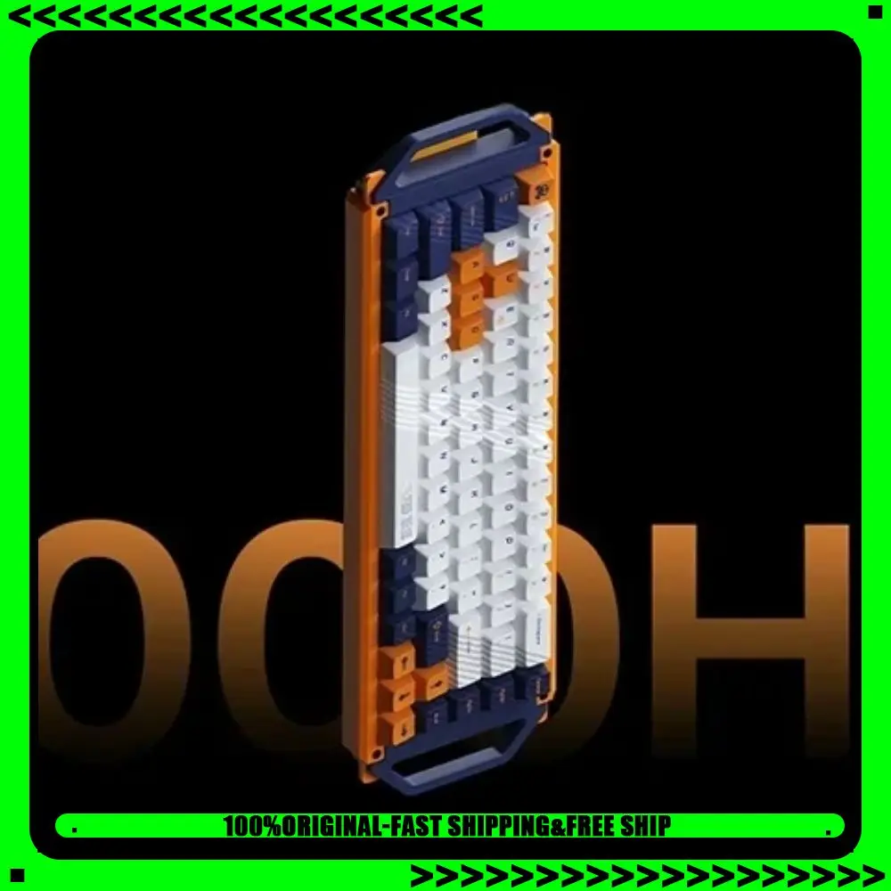 

Игровая механическая клавиатура Angry Miao MECHA 65: беспроводная, с низкой задержкой 1 мс, частотой опроса 1000 Гц, раскладкой 65%, HiFi-переключателями, алюминиевым корпусом