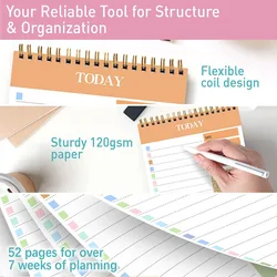 kawaii A5 notepad plan this time management to-do list Tear-off notepad portable small notebook todolist office accessories