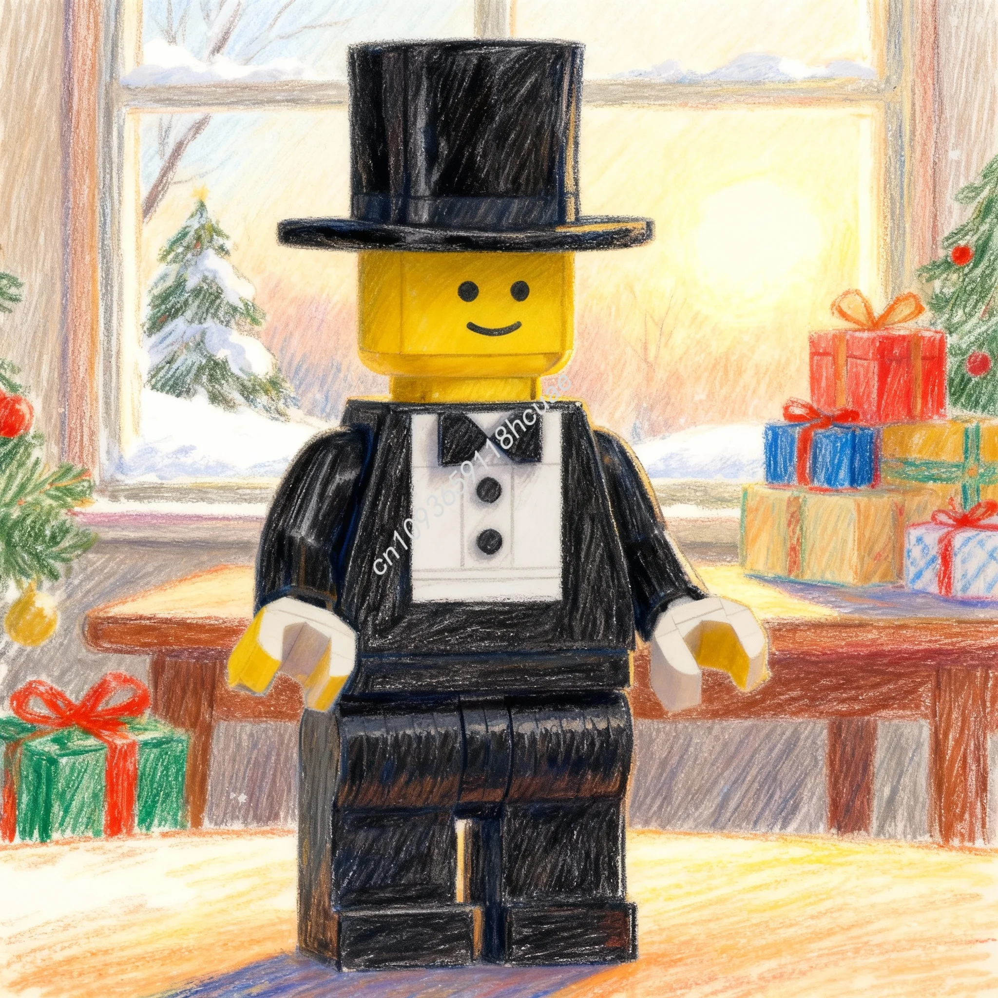 745 pièces MOC Groom Minifigure à l'échelle, figurines de collection, blocs de construction, cadeau de Noël, jouet d'architecture, idée créative