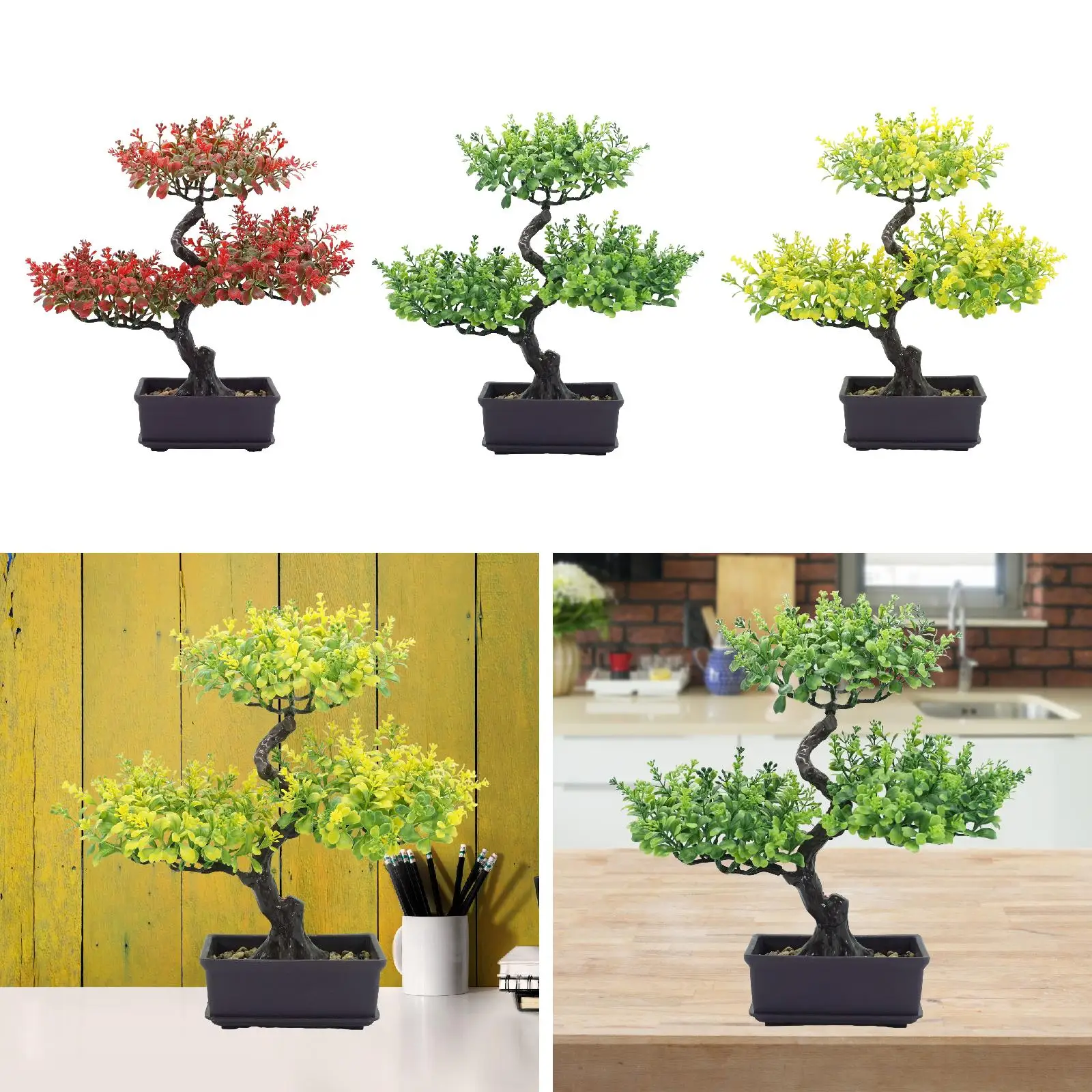 

Искусственное дерево бонсай: реалистичное декоративное растение для дома, офиса, стола, центральное украшение для стола в стиле фермерского дома