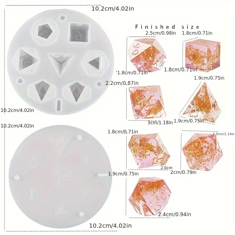 1 set di stampi in resina sili - Resin Art Guide recensione e prezzo