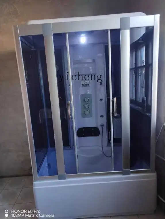 

Enclosed Integrated Household Bathtub Steam Shower Bathing Room Overall Bathroom Arc Fan-Shaped Rectangular