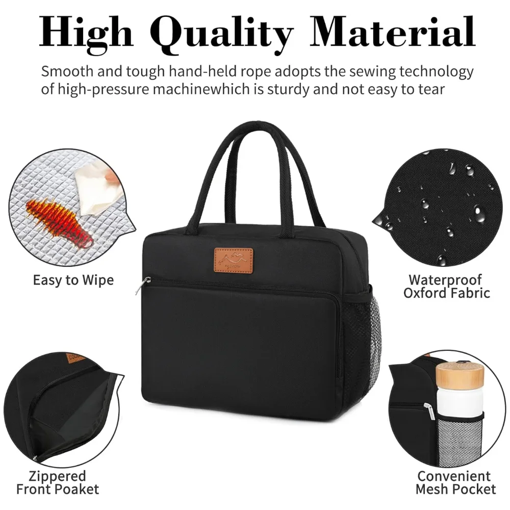 يده حقيبة معزولة مقاوم للماء الألومنيوم الطازج احباط بينتو صندوق طالب بينتو حقيبة السفر حقيبة التخزين المنزلية