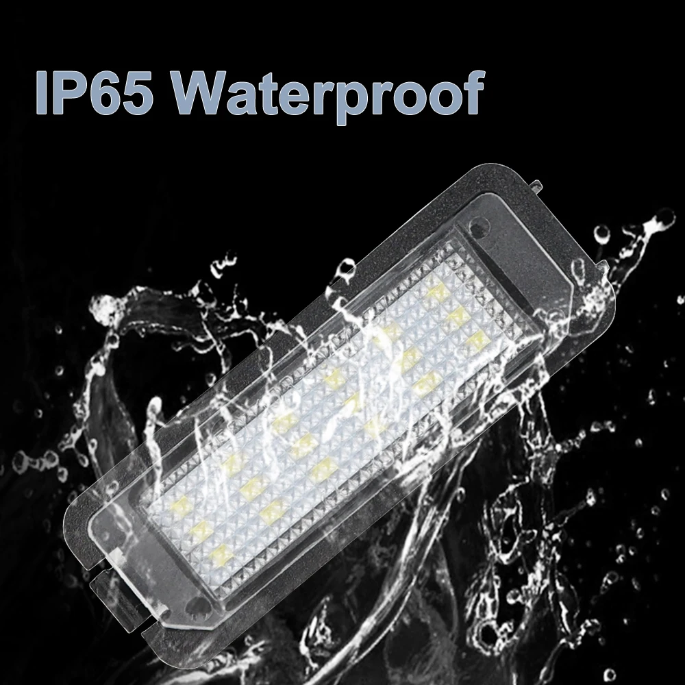 White License Plate Light For VW Passat CC Golf MK7 Seat Leon 1 Canbus No Error Bright LED License Plate Light view 4