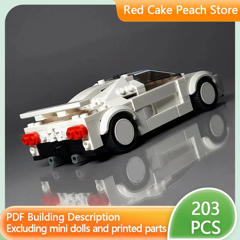 

Speed Racing Car Model MOC Building Bricks EB 110 Top Tier Sports Car Modular Technology Children Holiday Gift Assemble Toy Suit