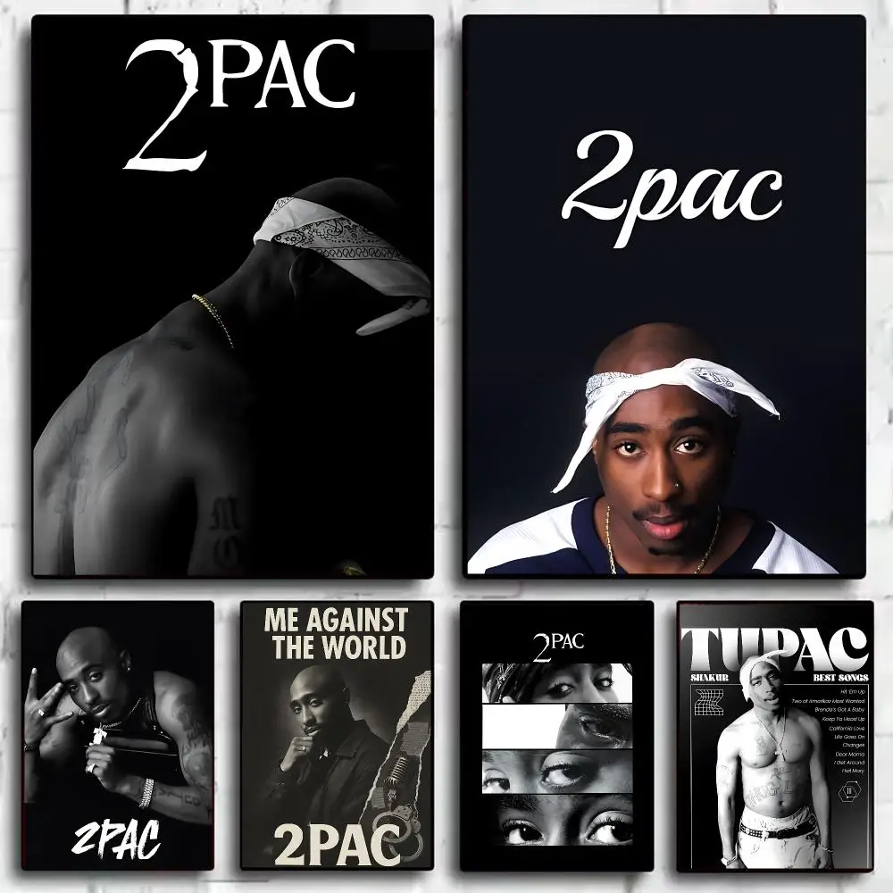2 P-Pac Painting Calligraphy Canvas Poster Wall Art Print for Bedroom Living Room Home Decor Aesthetic Artwork Gift